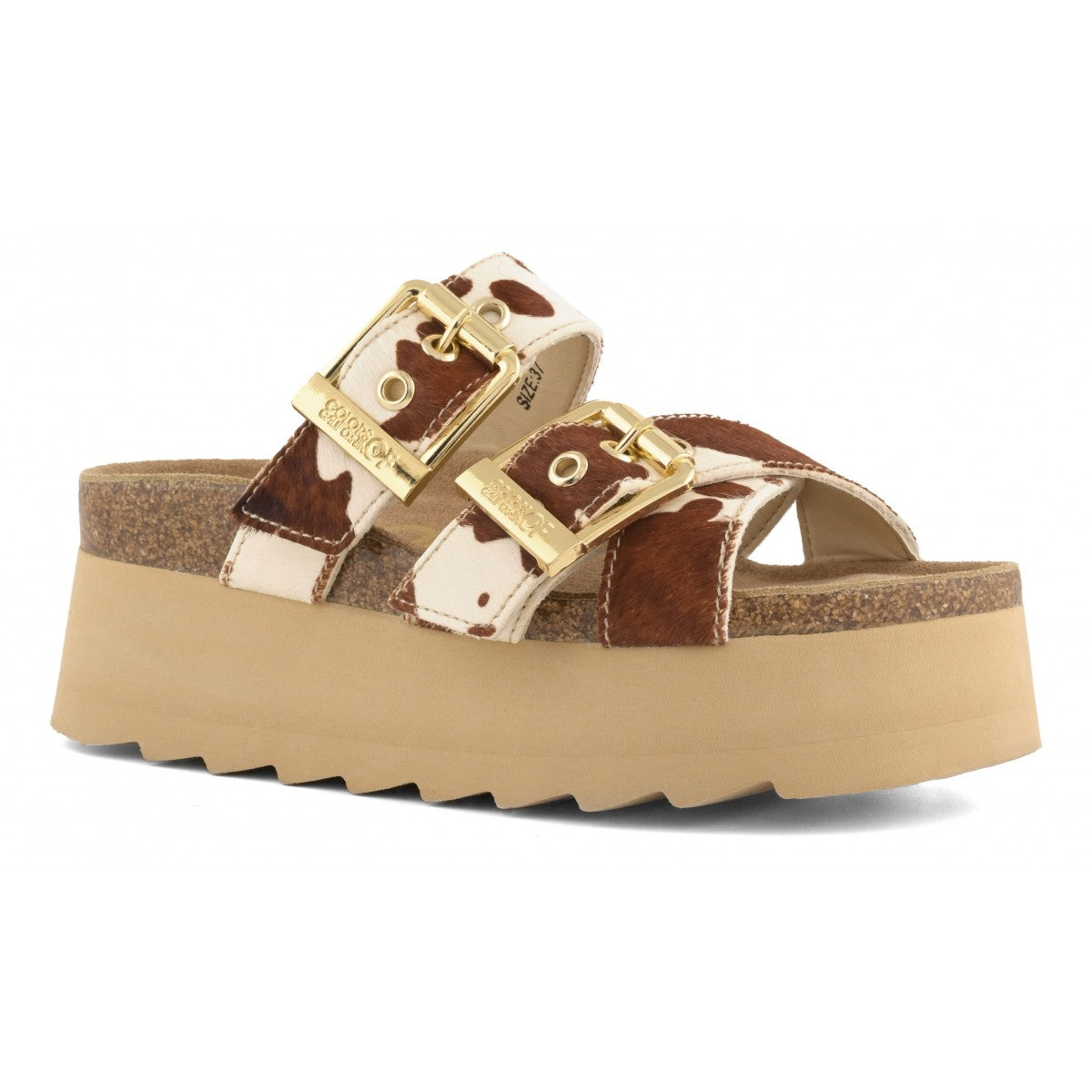 IRVI Platform in pelle animalier