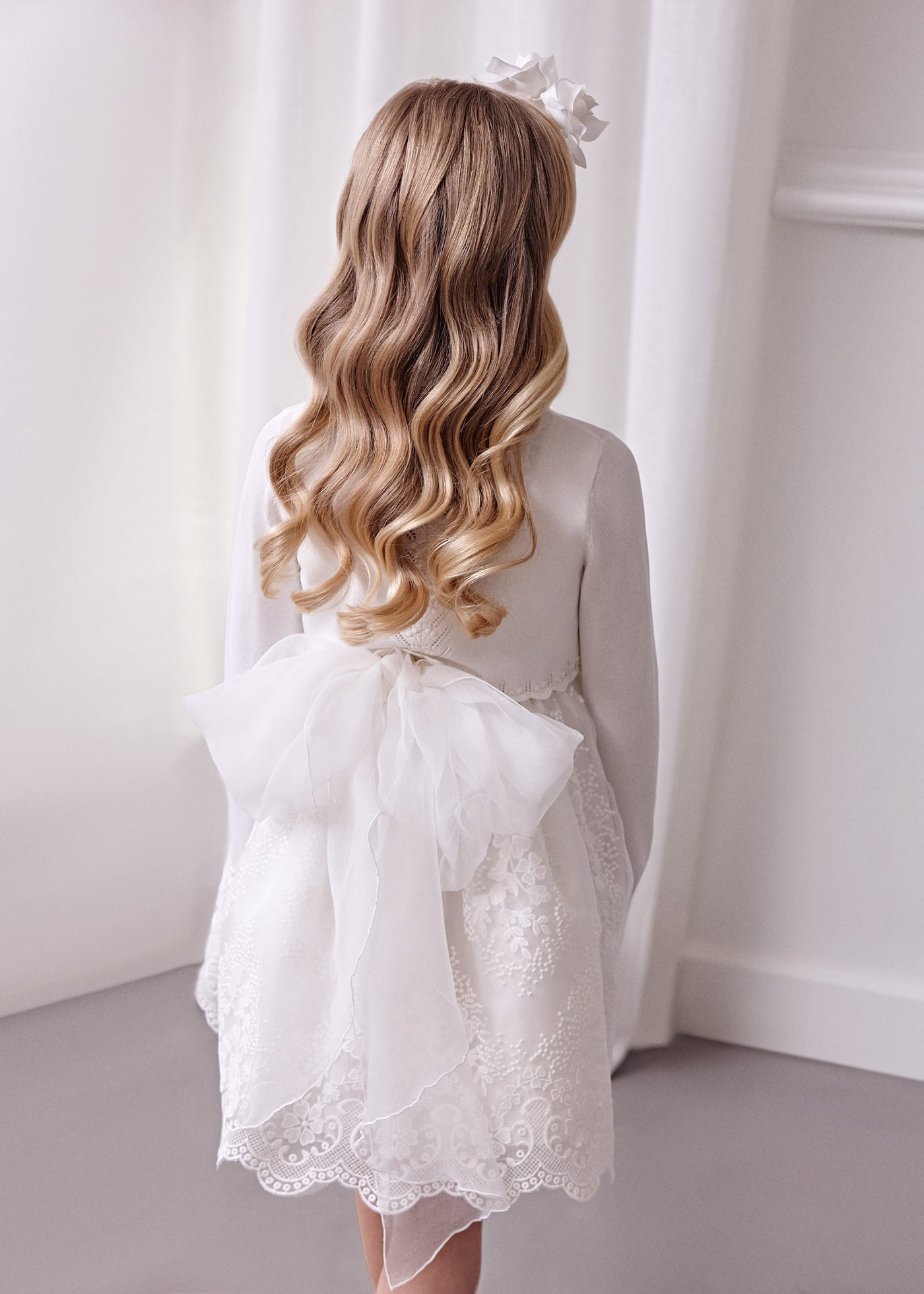 Abito Organza Ricamato Bambina