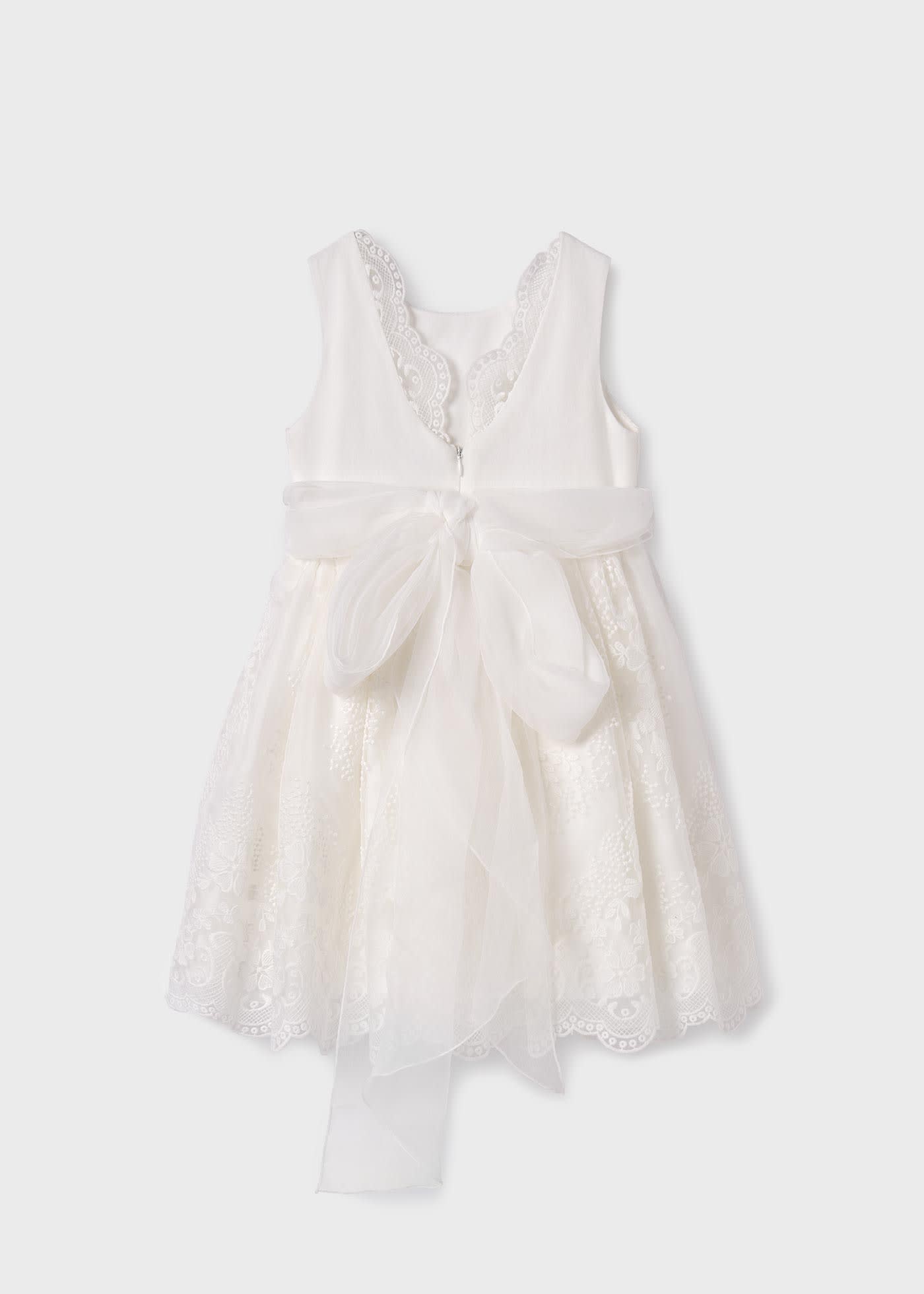 Abito Organza Ricamato Bambina