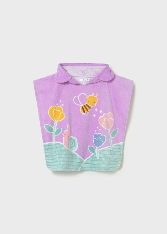 Asciugamano mare con cappuccio neonata