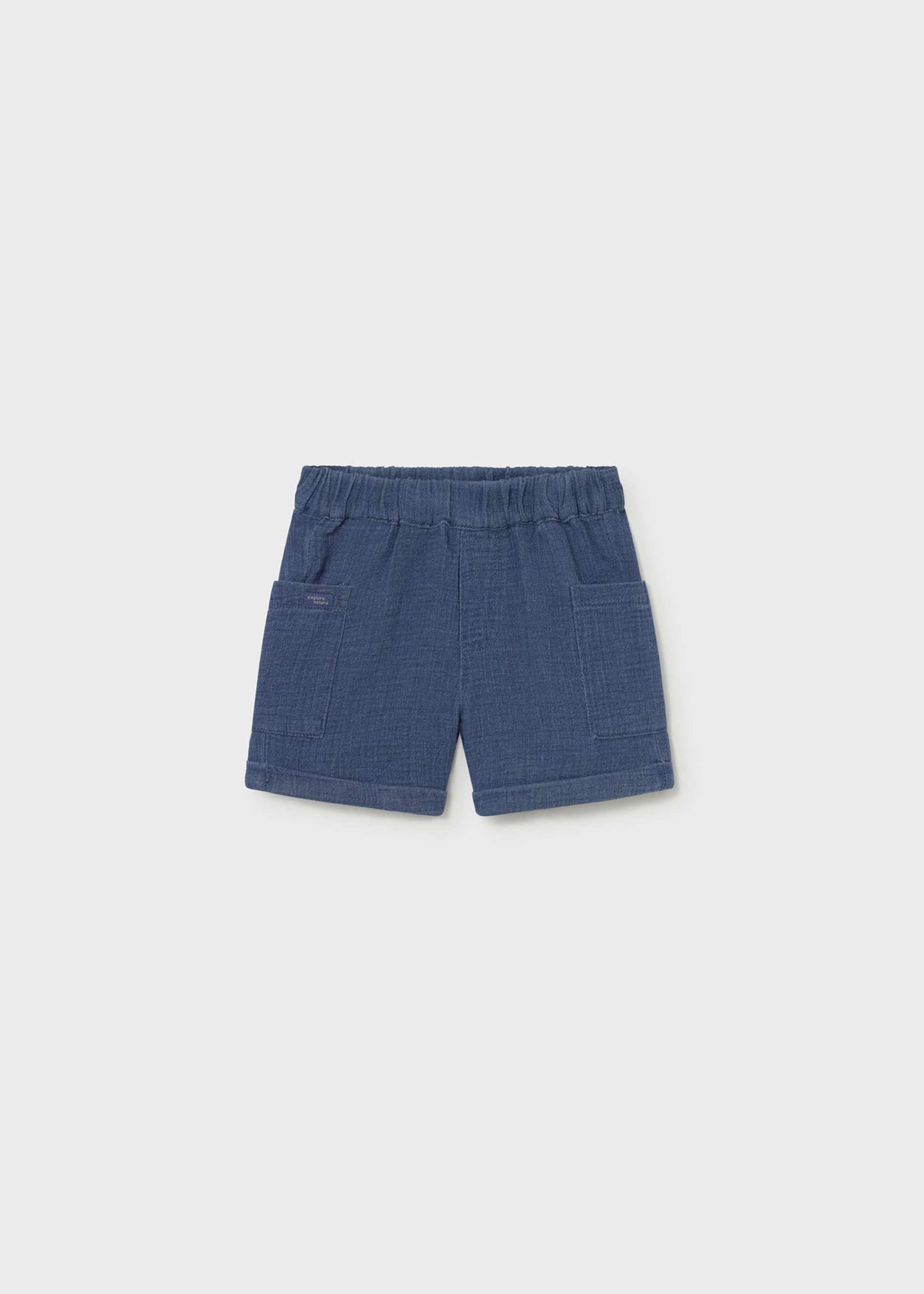 Bermuda bambula jeans neonato