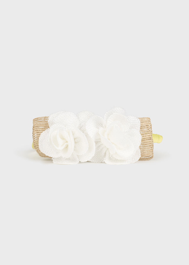 Cerchietto con applicazioni floreali
