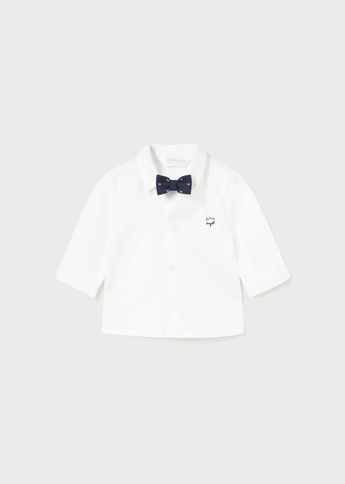Camicia con papillon neonato