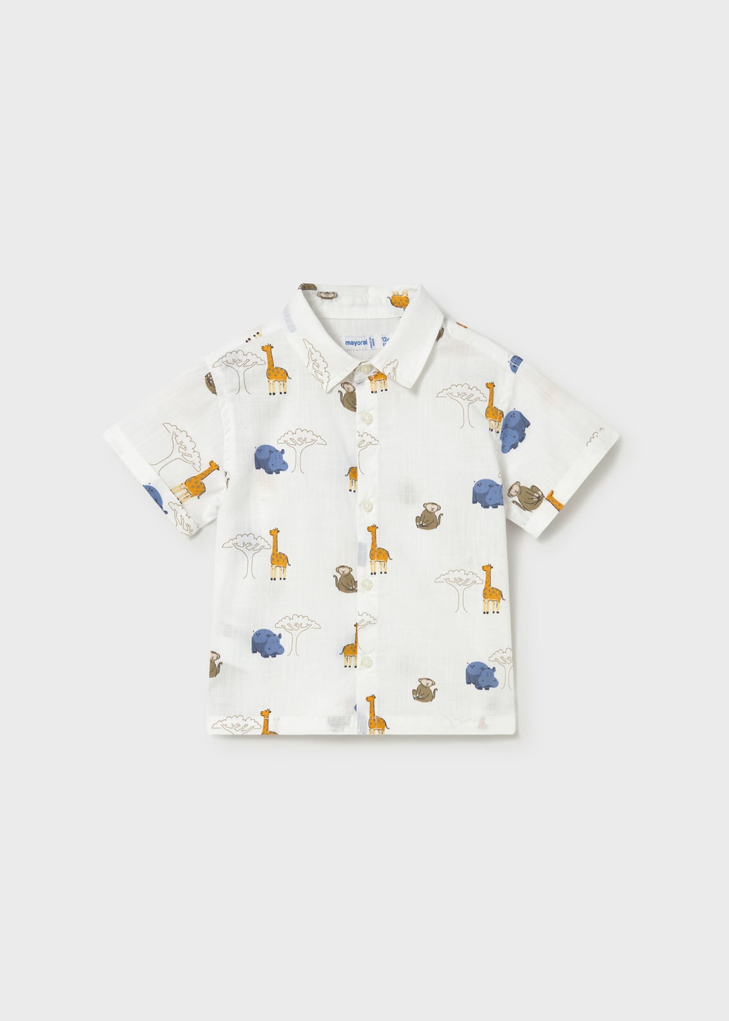 Camicia stampata animaletti neonato