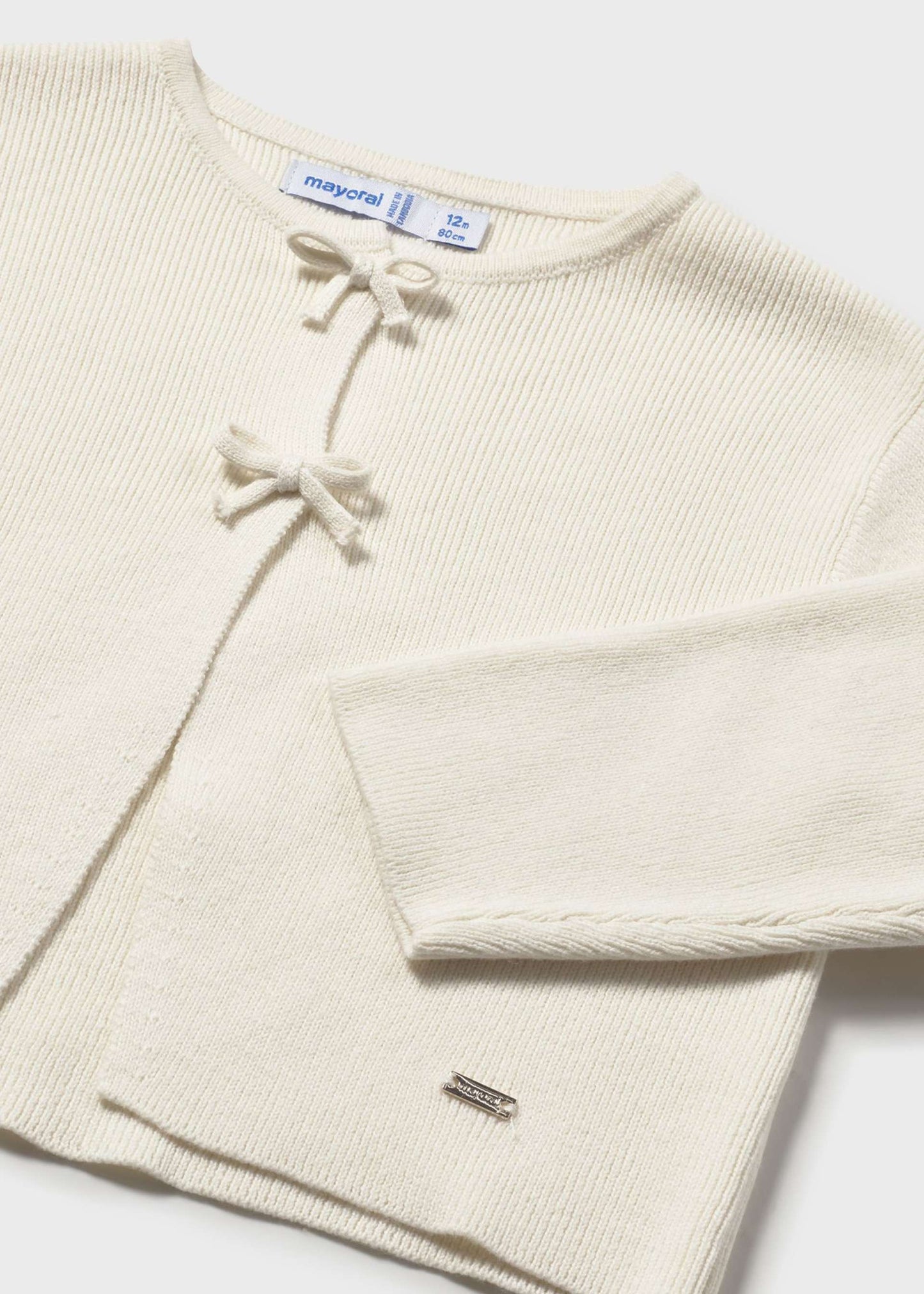 Cardigan a maglia fiocchi neonata