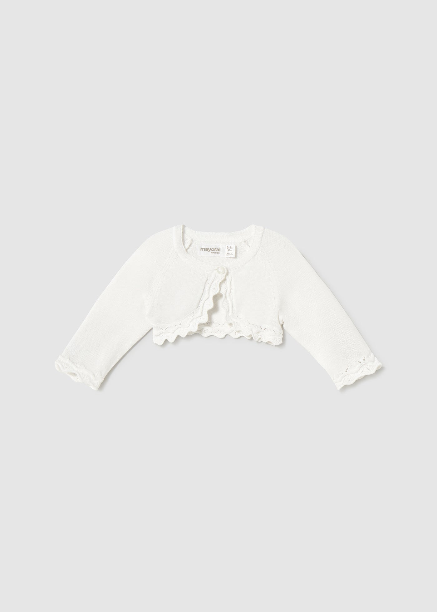 Cardigan tricot basico neonata