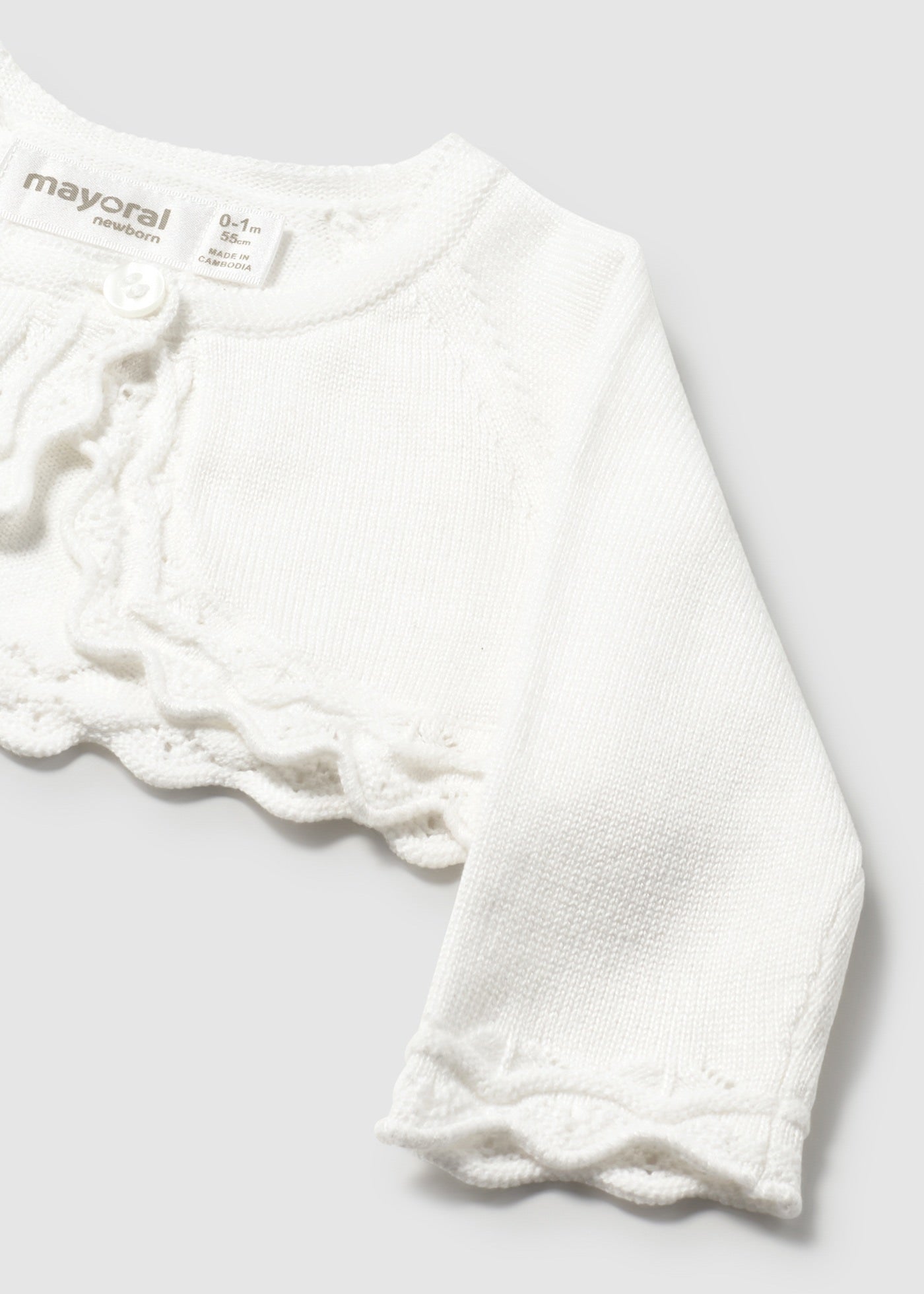 Cardigan tricot basico neonata