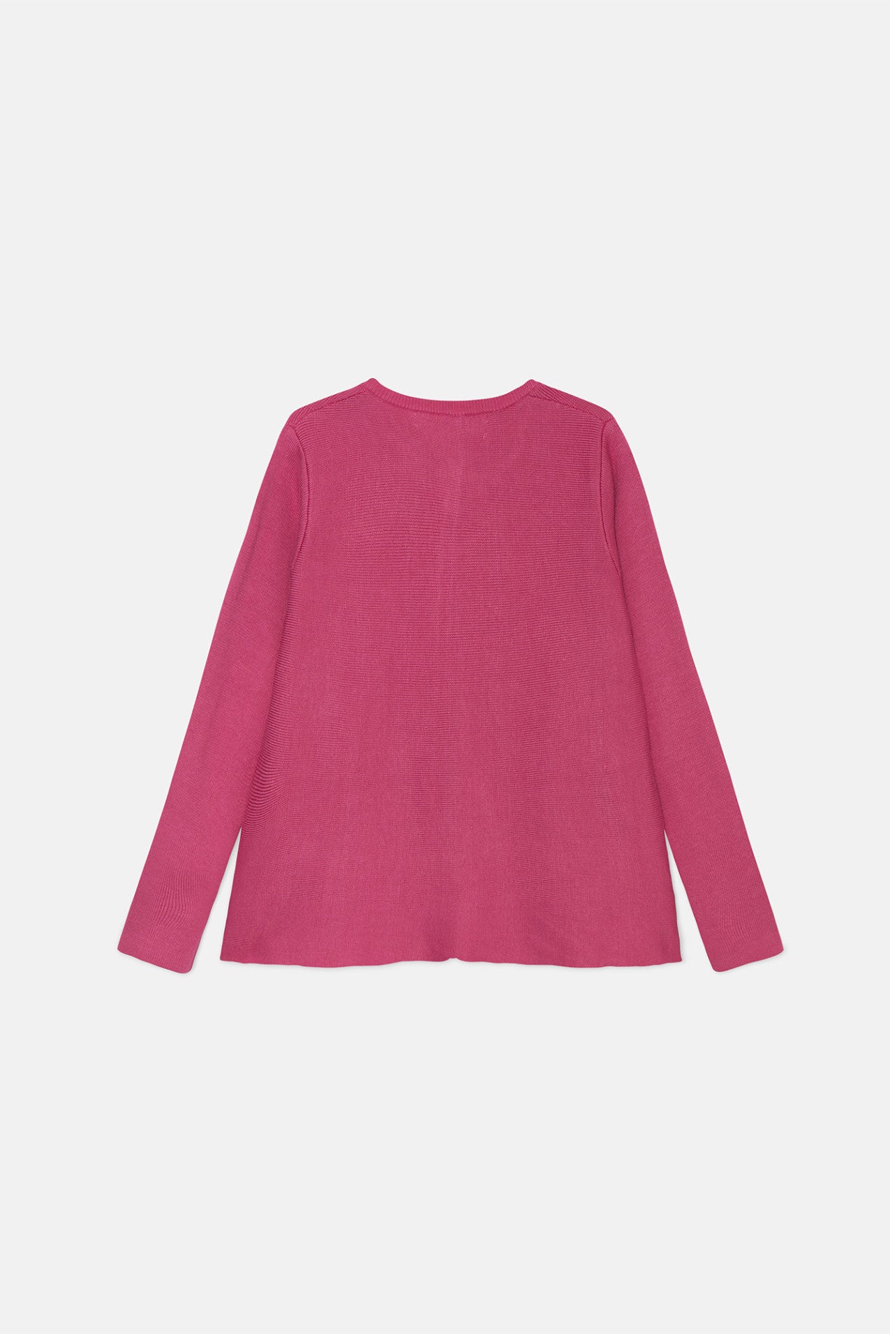 Cardigana maglia evasé rosa per bambina