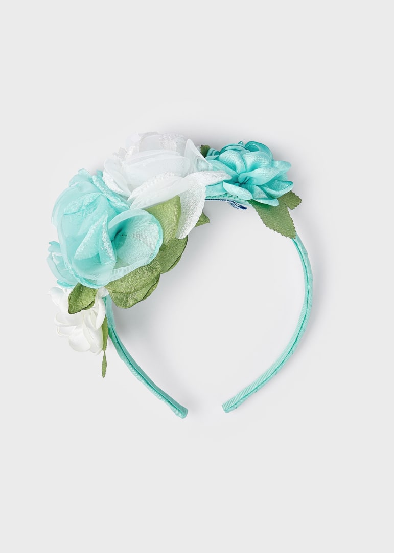 Cerchietto con applicazione floreale