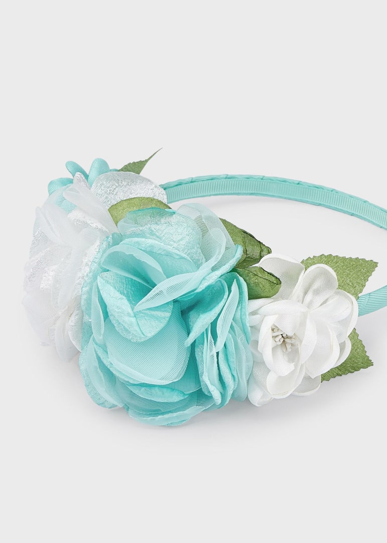 Cerchietto con applicazione floreale