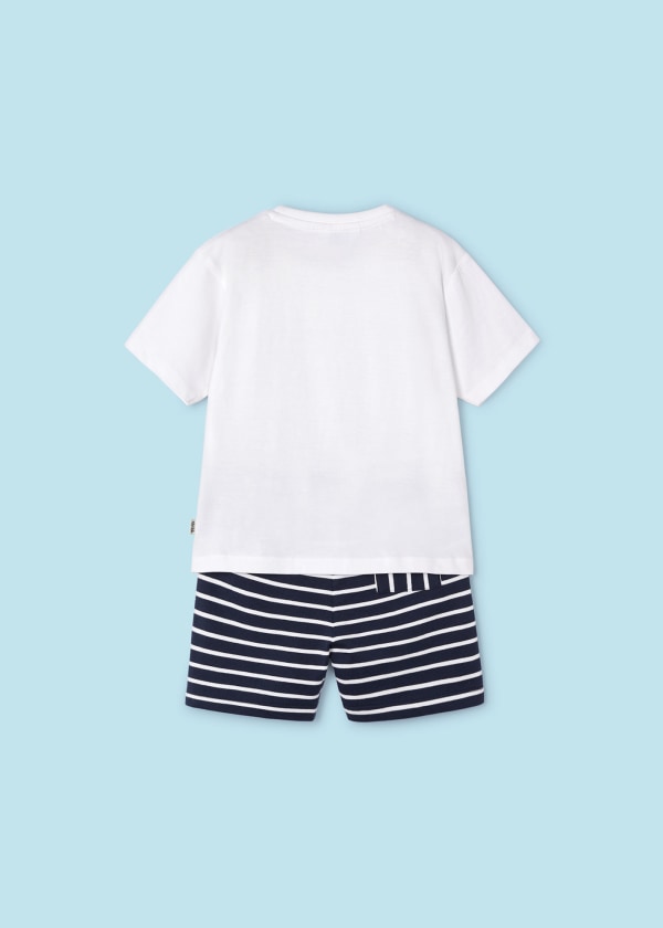 Completo 2 pezzi righe Better Cotton bambino