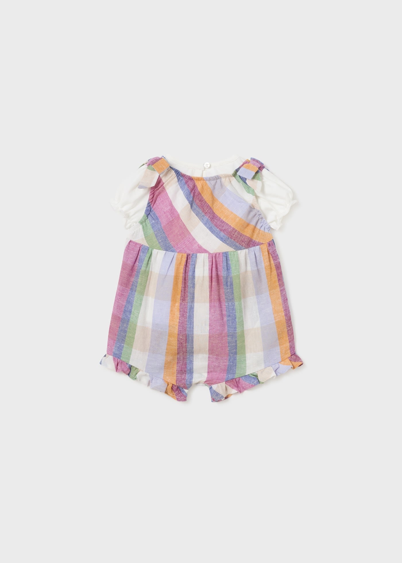 Completo 2 pezzi salopette Better Cotton neonata