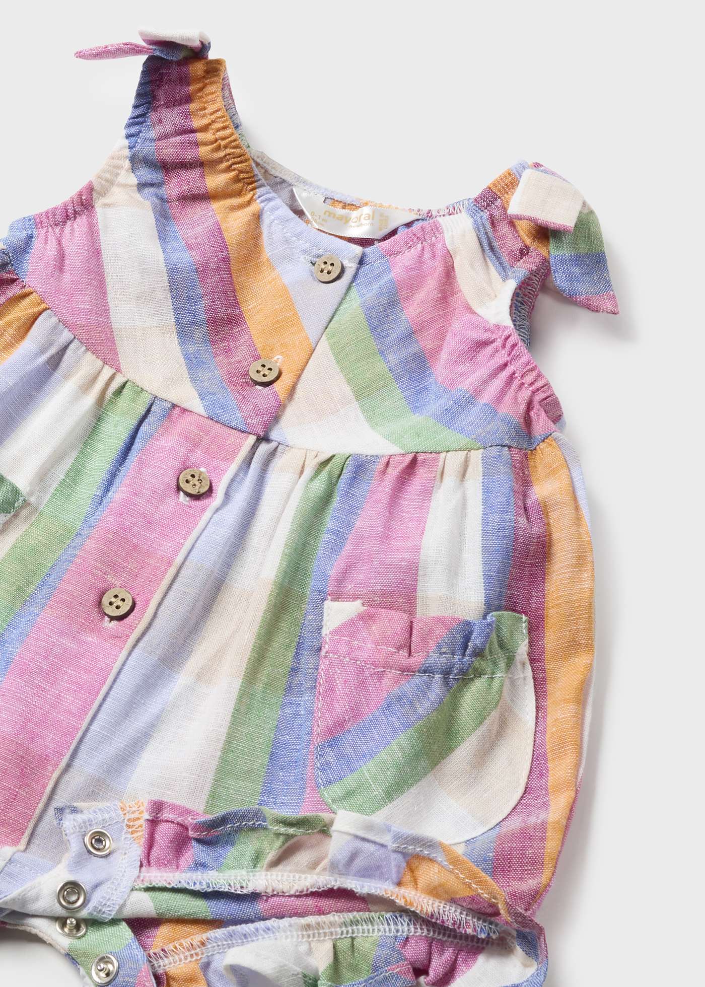 Completo 2 pezzi salopette Better Cotton neonata
