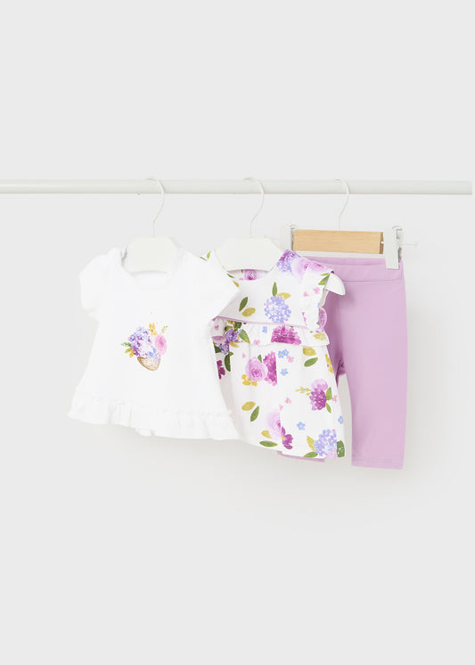 Completo 3 pezzi Better Cotton neonata