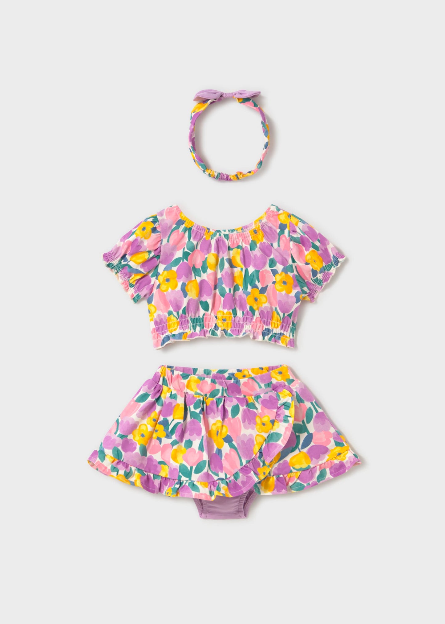 Completo 3 pezzi con fascia neonata