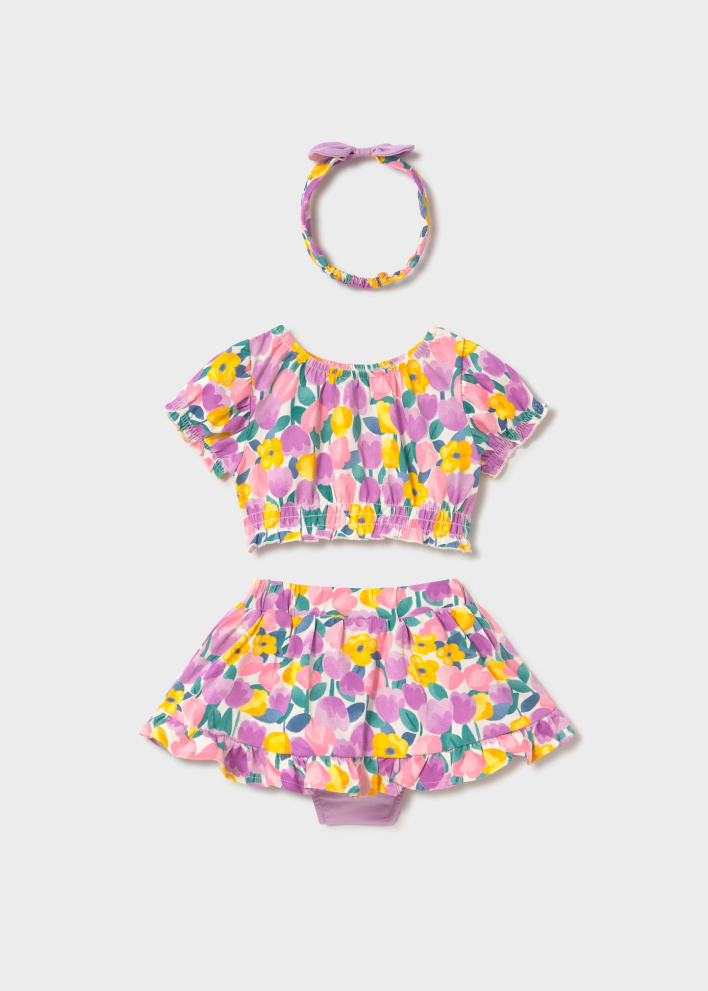 Completo 3 pezzi con fascia neonata