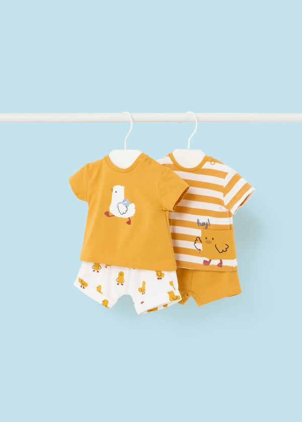 Completo 4 pezzi Better Cotton neonato