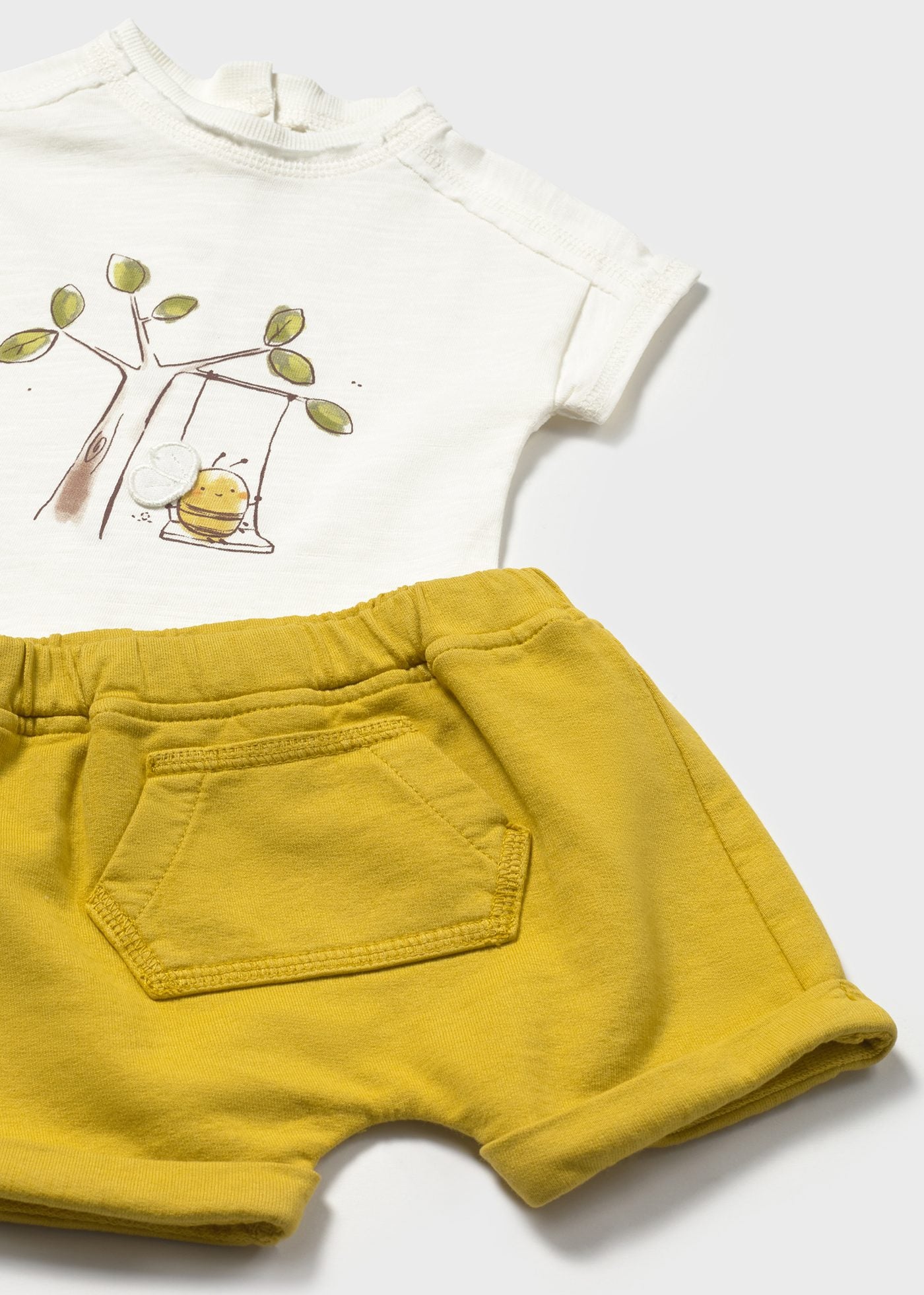 Completo 4 pezzi pantaloncino neonato