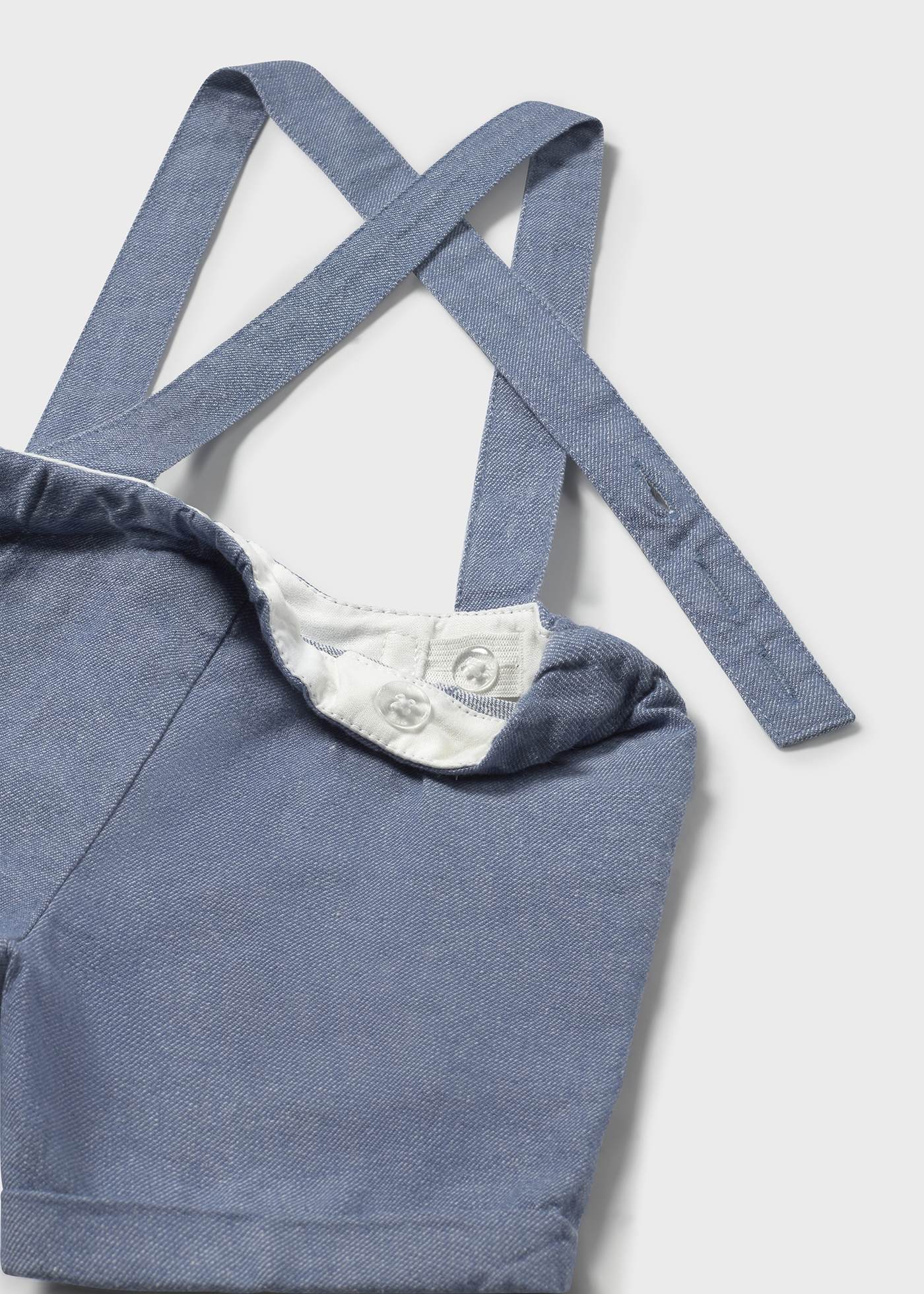 Completo con bermuda e camicia con papillon bimbo