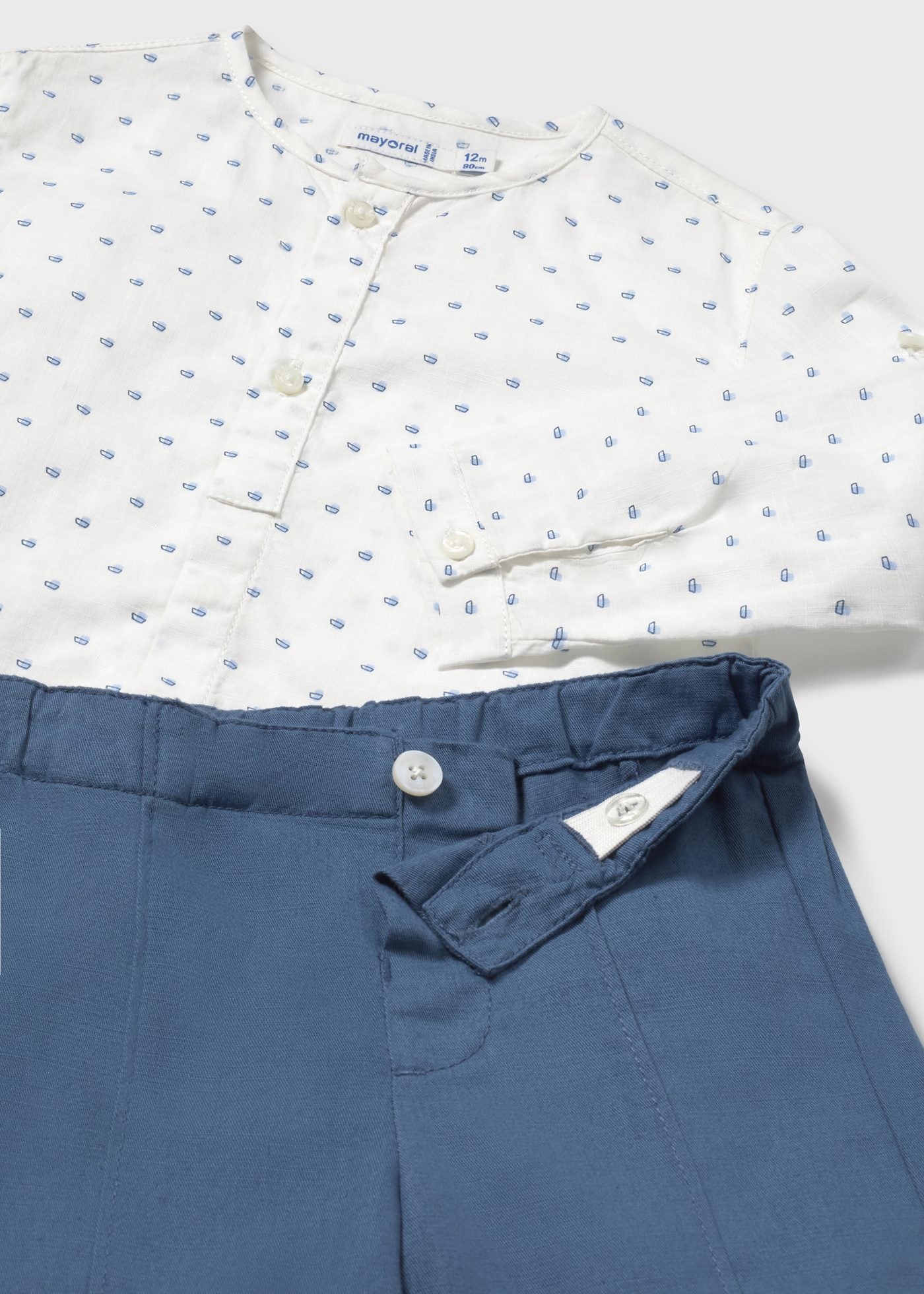 Completo con bermuda e camicia bimbo