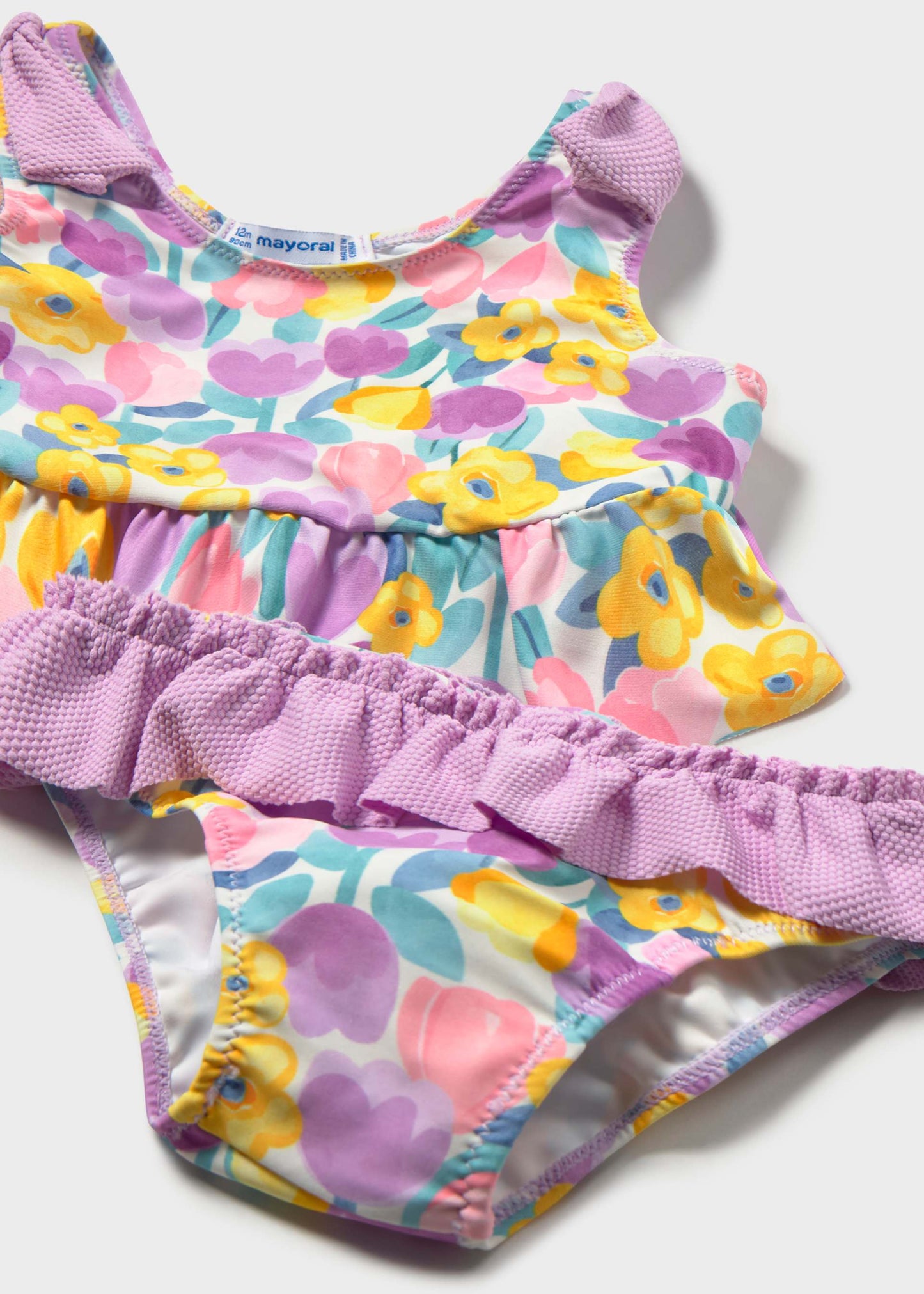 Completo costume 2 pezzi stampato protezione solare neonata