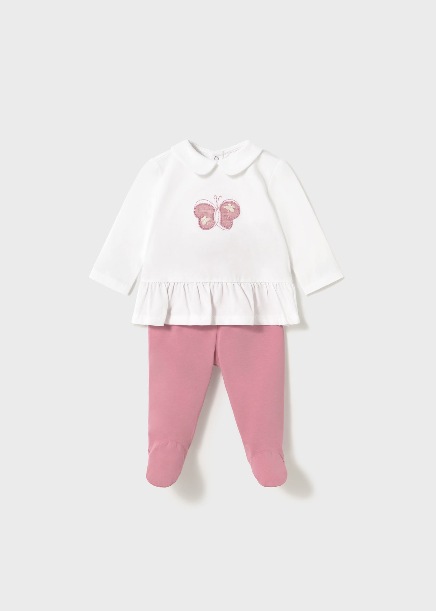 Completo ghettina e maglietta manica lunga neonata