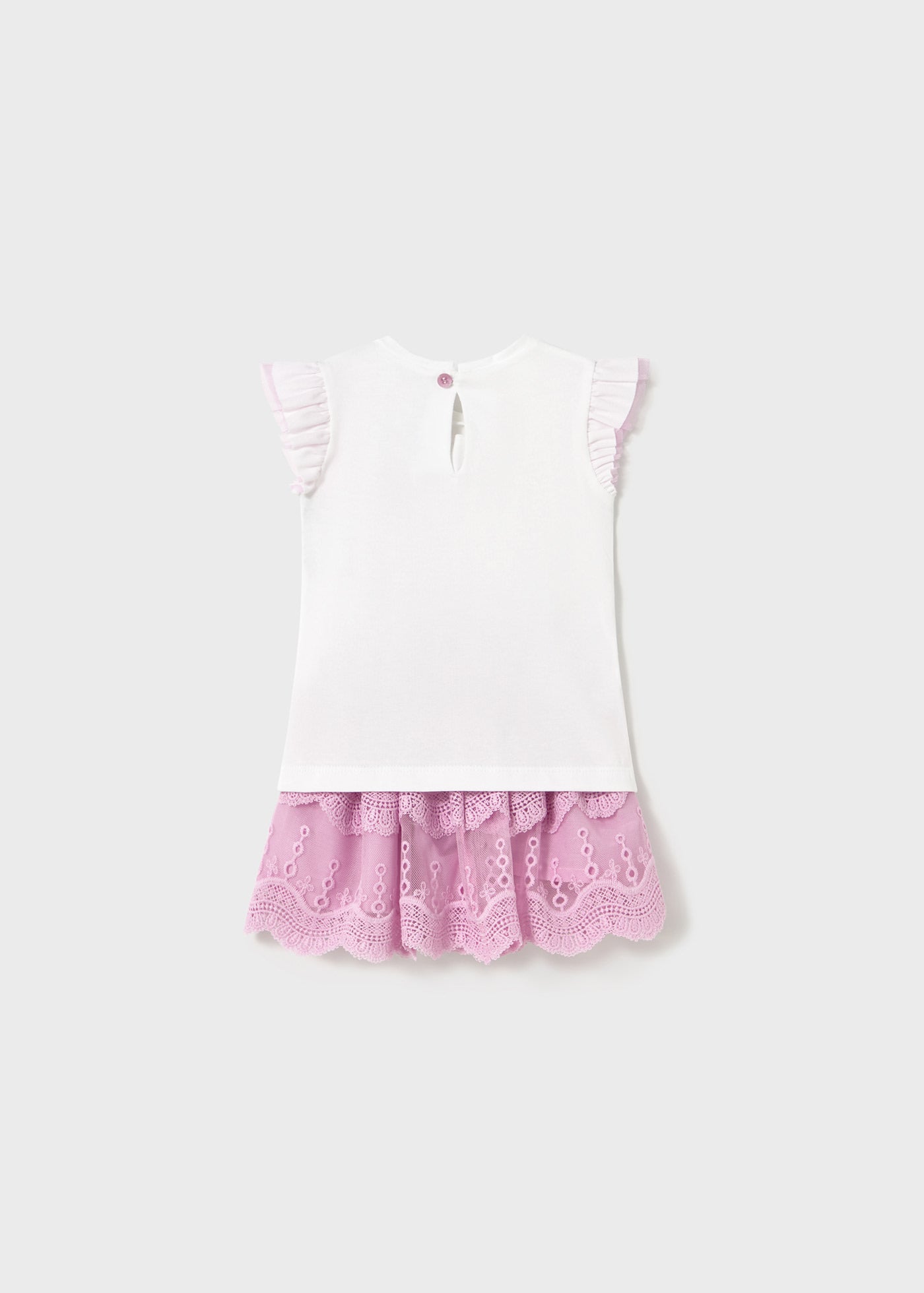 Completo gonna tulle e maglietta bimba