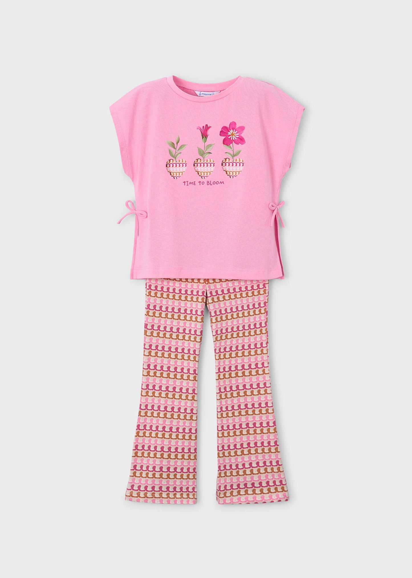 Completo leggings flare e maglietta bambina