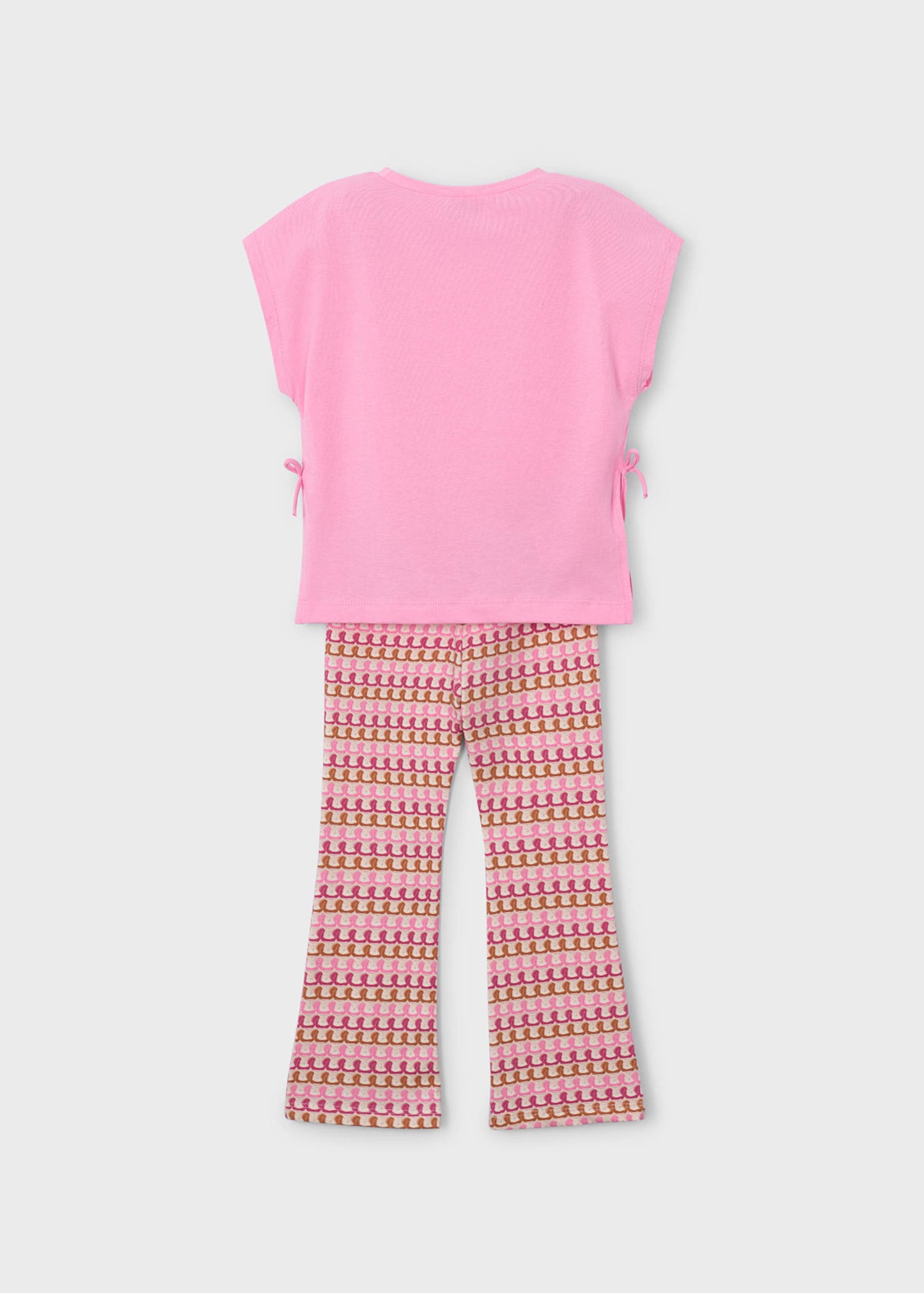 Completo leggings flare e maglietta bambina
