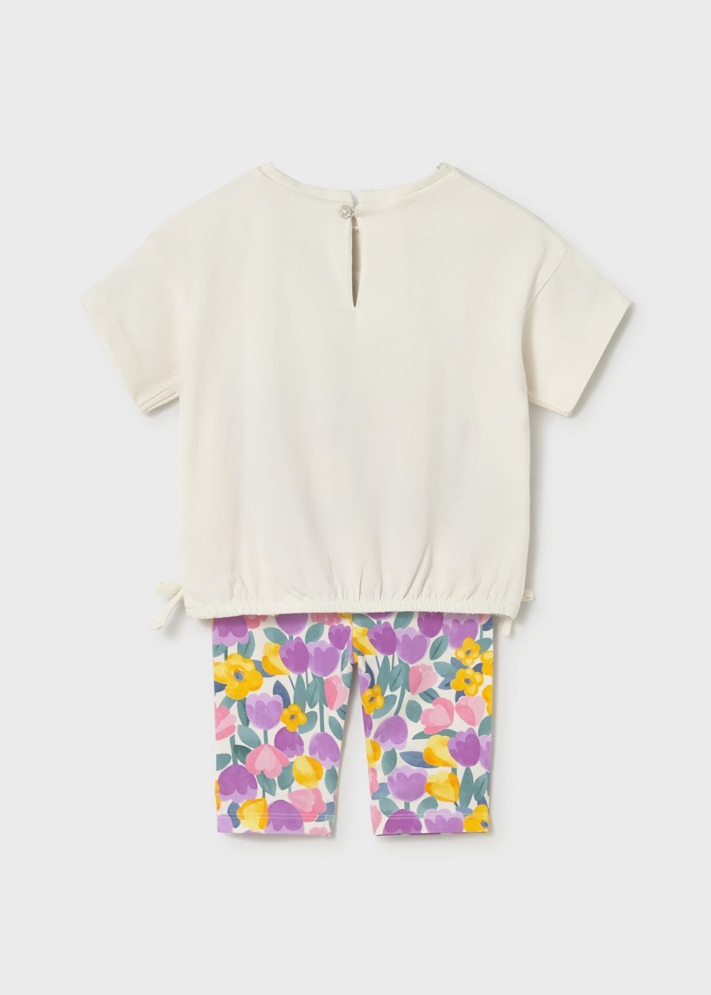 Completo leggings stampato e maglietta neonata