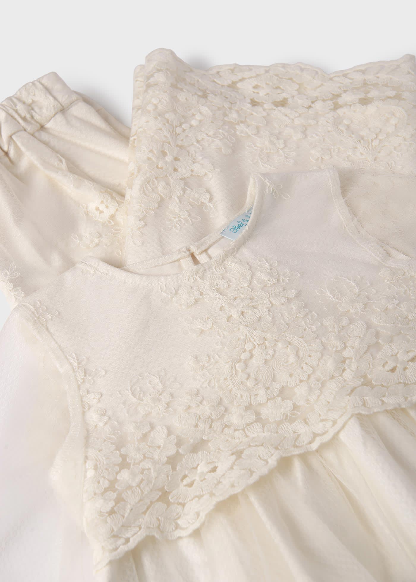 Completo Pantalone Tulle Jacquard Bambina