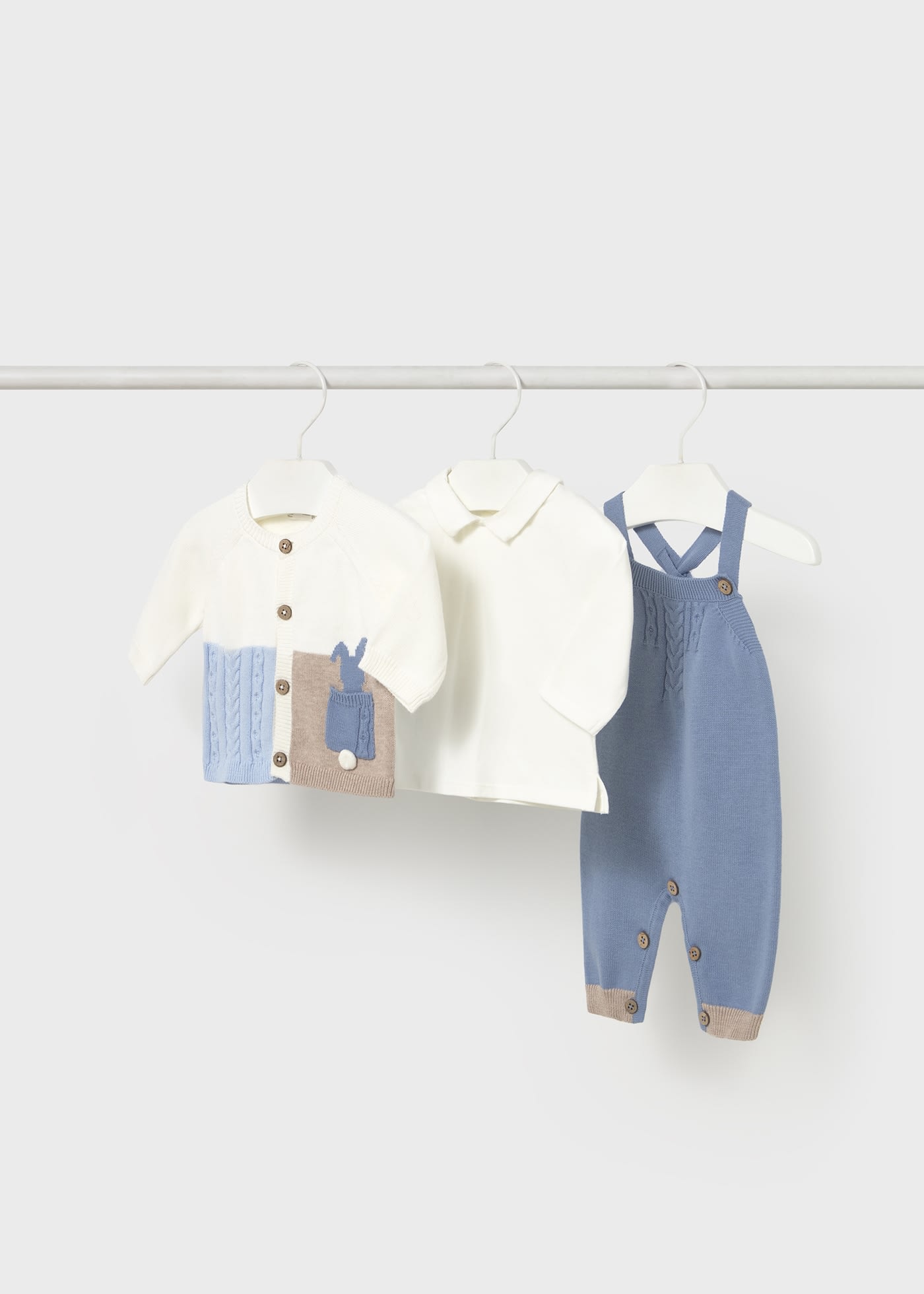 Completo salopette 3 pezzi neonato