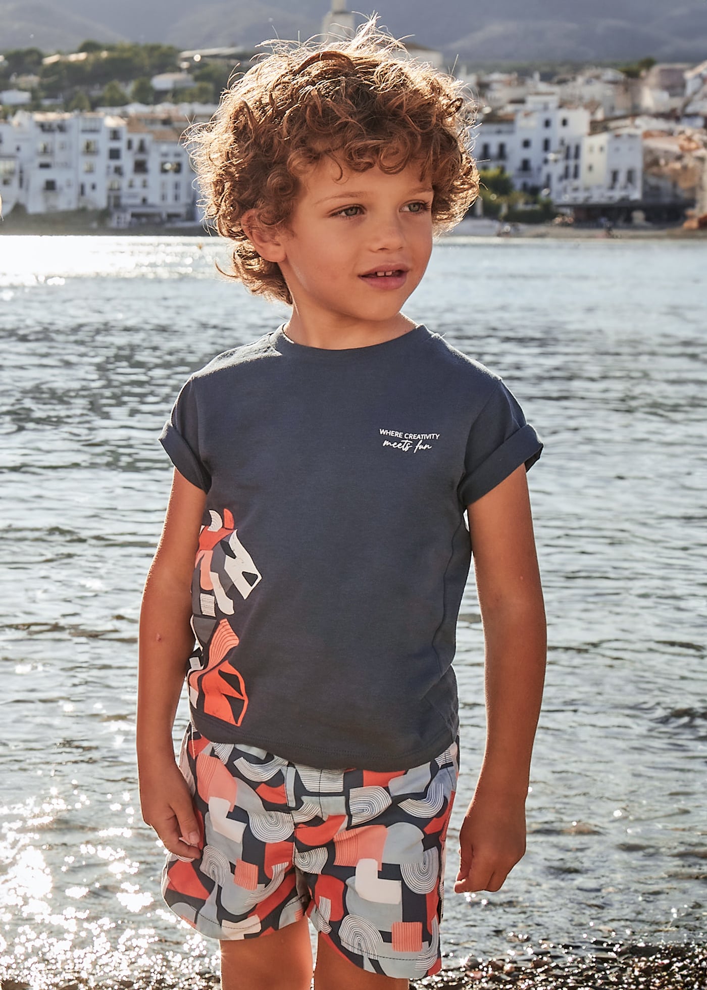 Costume bermuda stampato bambino