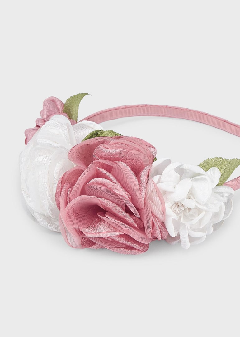 Cerchietto con applicazione floreale