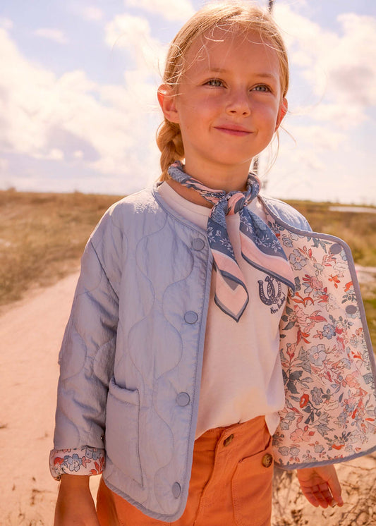 Giacca trapuntata reversibile bambina