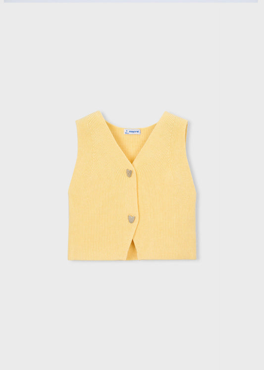 Gilet bottoni bambina
