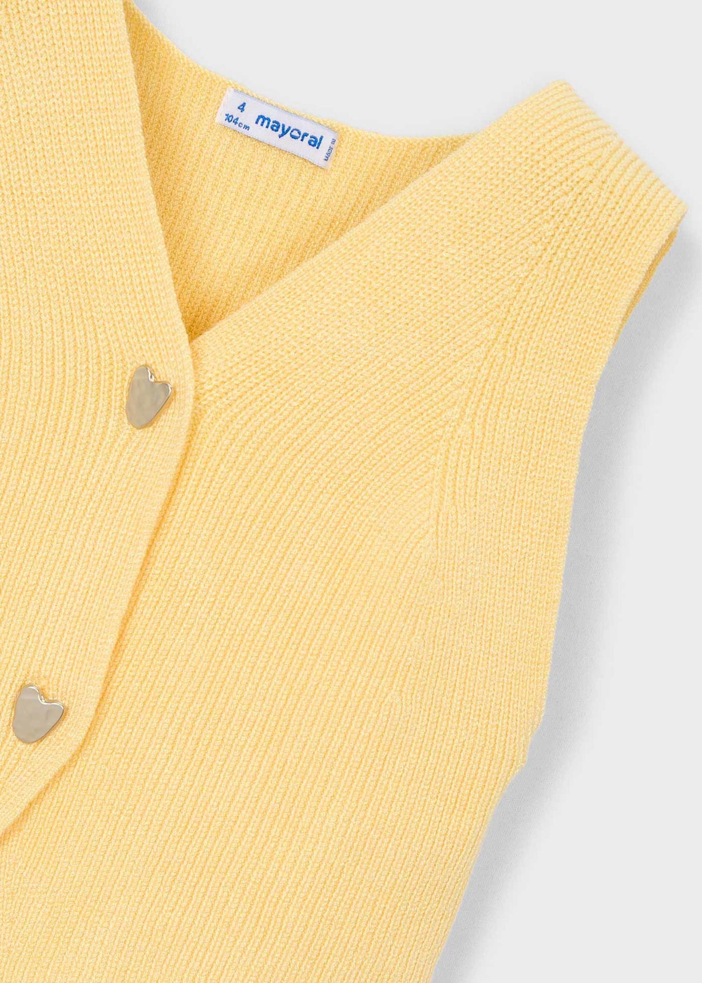 Gilet bottoni bambina