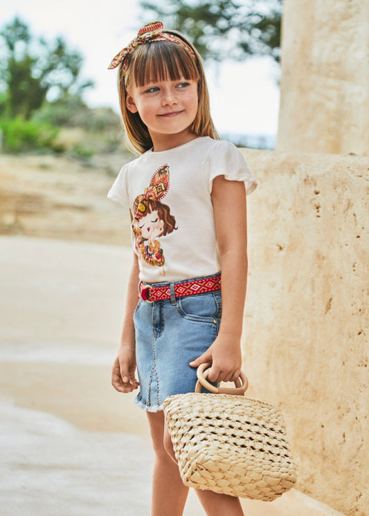 Gonna jeans con cinta Better Cotton bambina