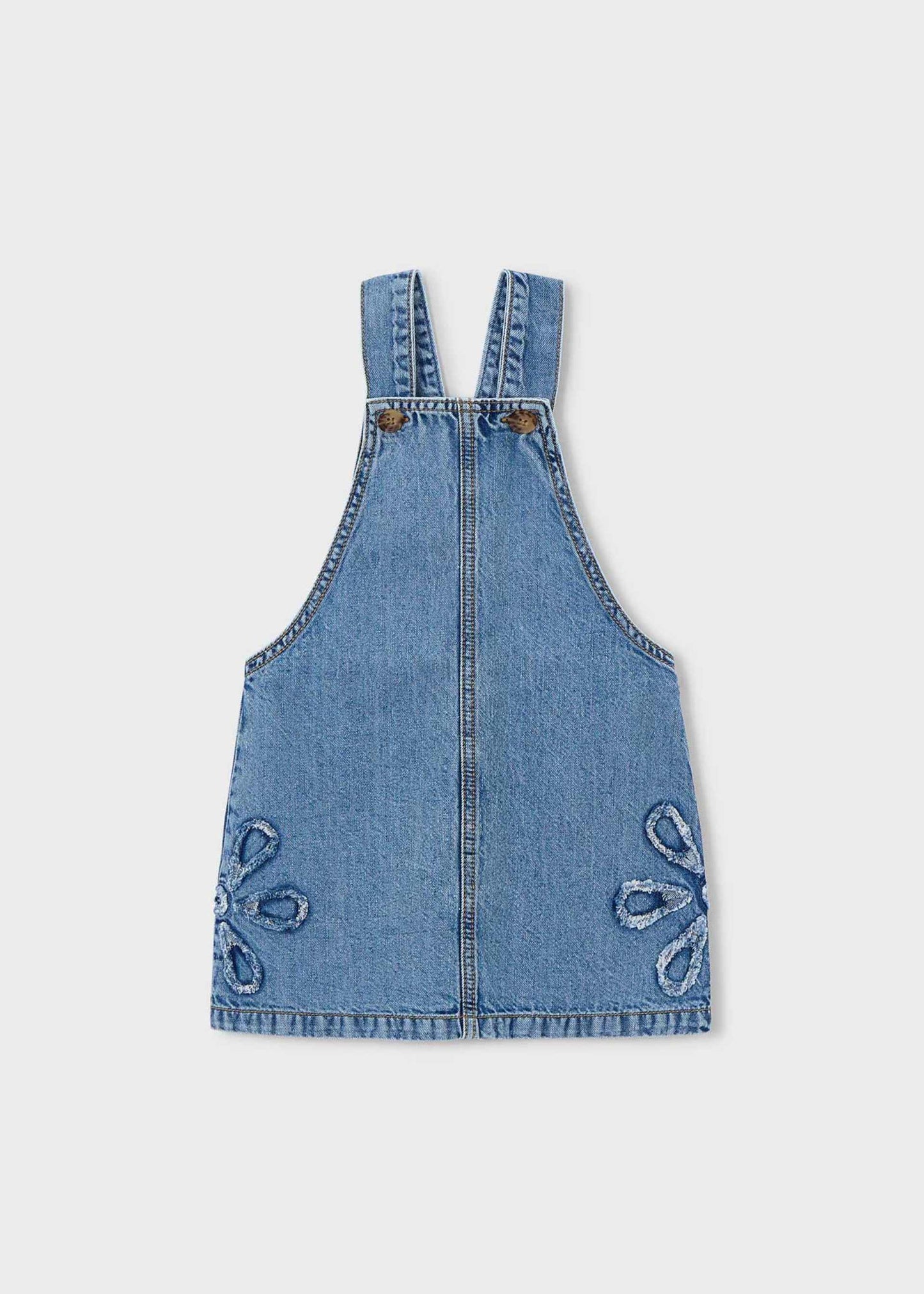 Gonna salopette jeans morbida bambina