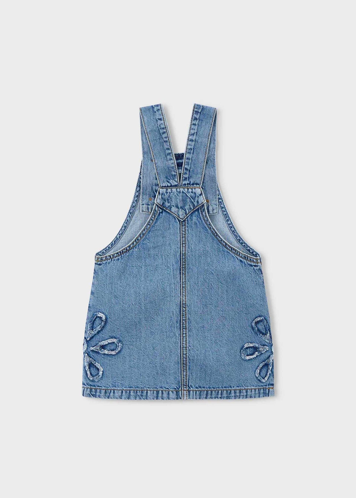 Gonna salopette jeans morbida bambina
