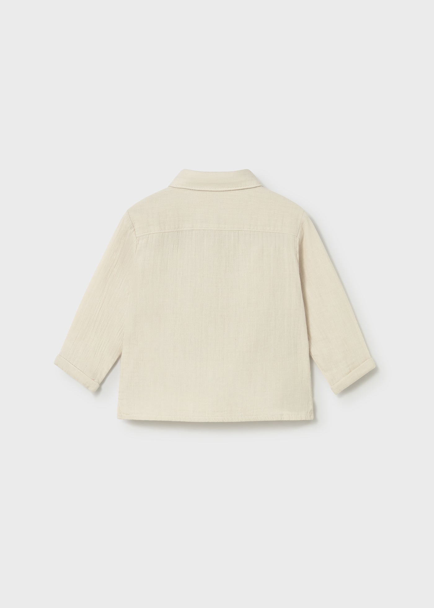 Camicia manica lunga bambula neonato