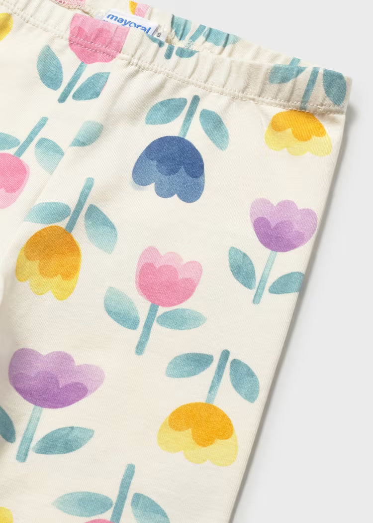 Leggings stampato tulipani