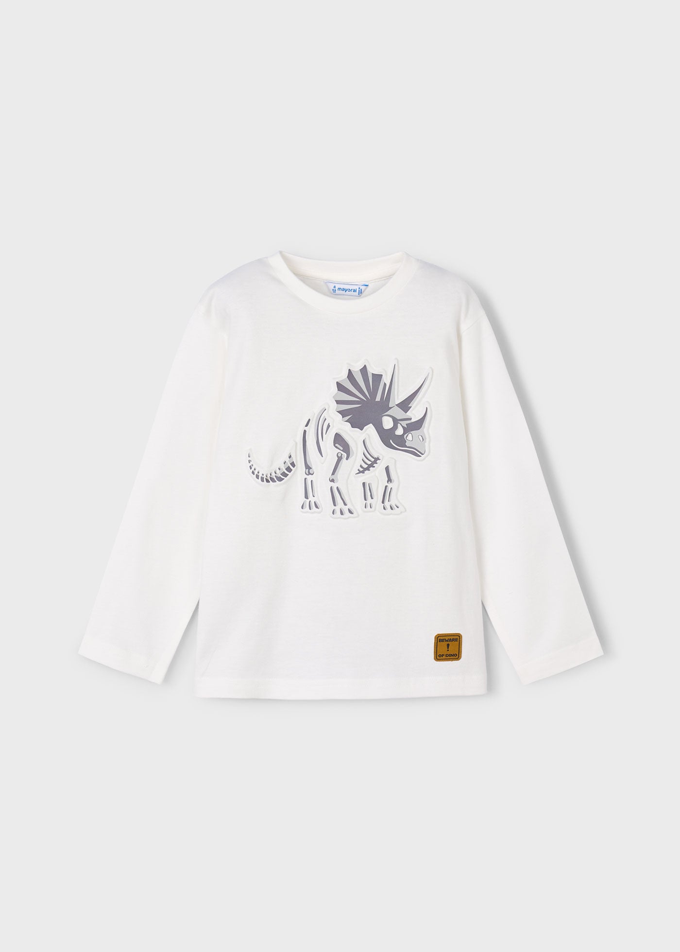 Maglietta dinosauro rilievo bambino