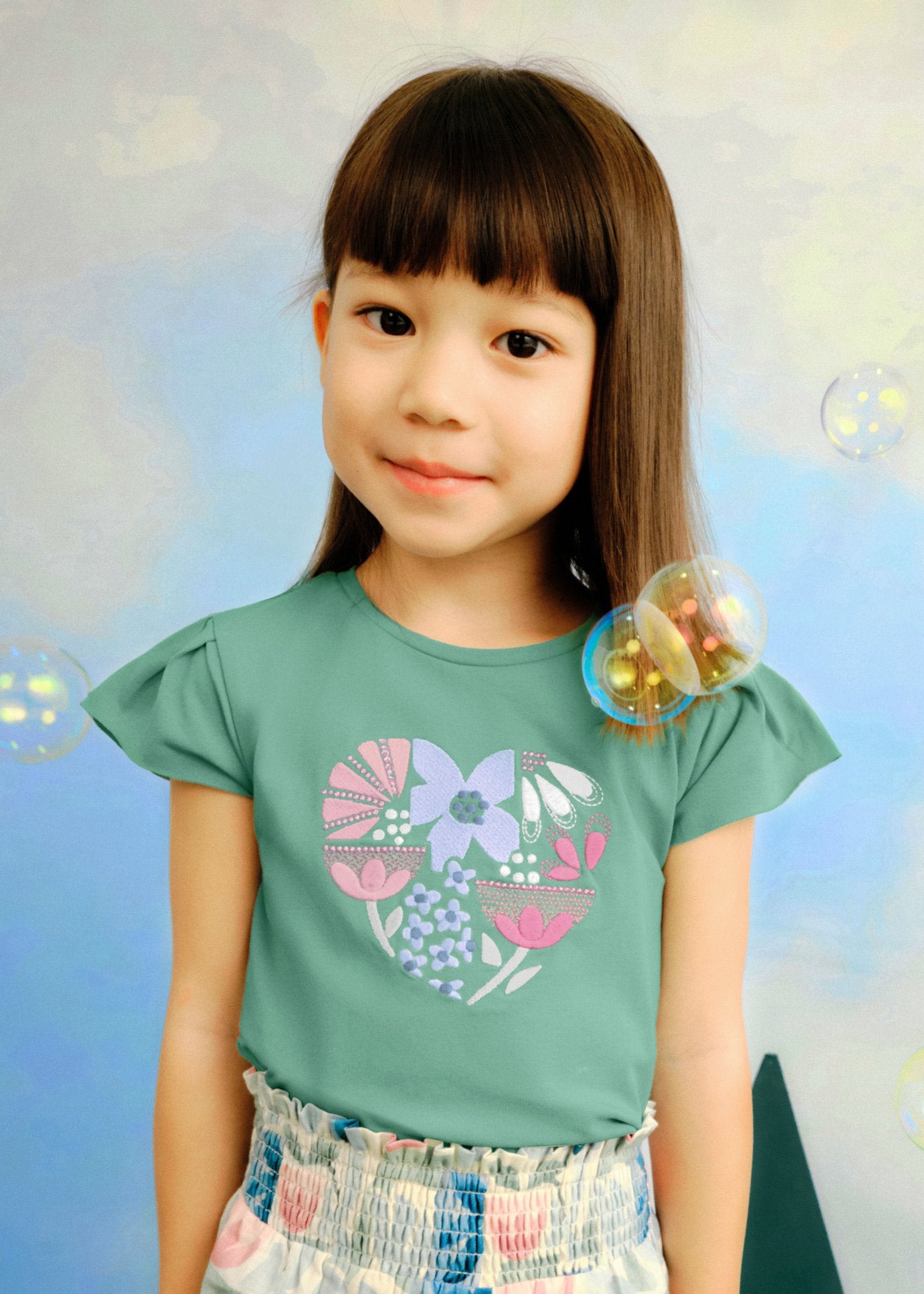 Maglietta disegno bambina