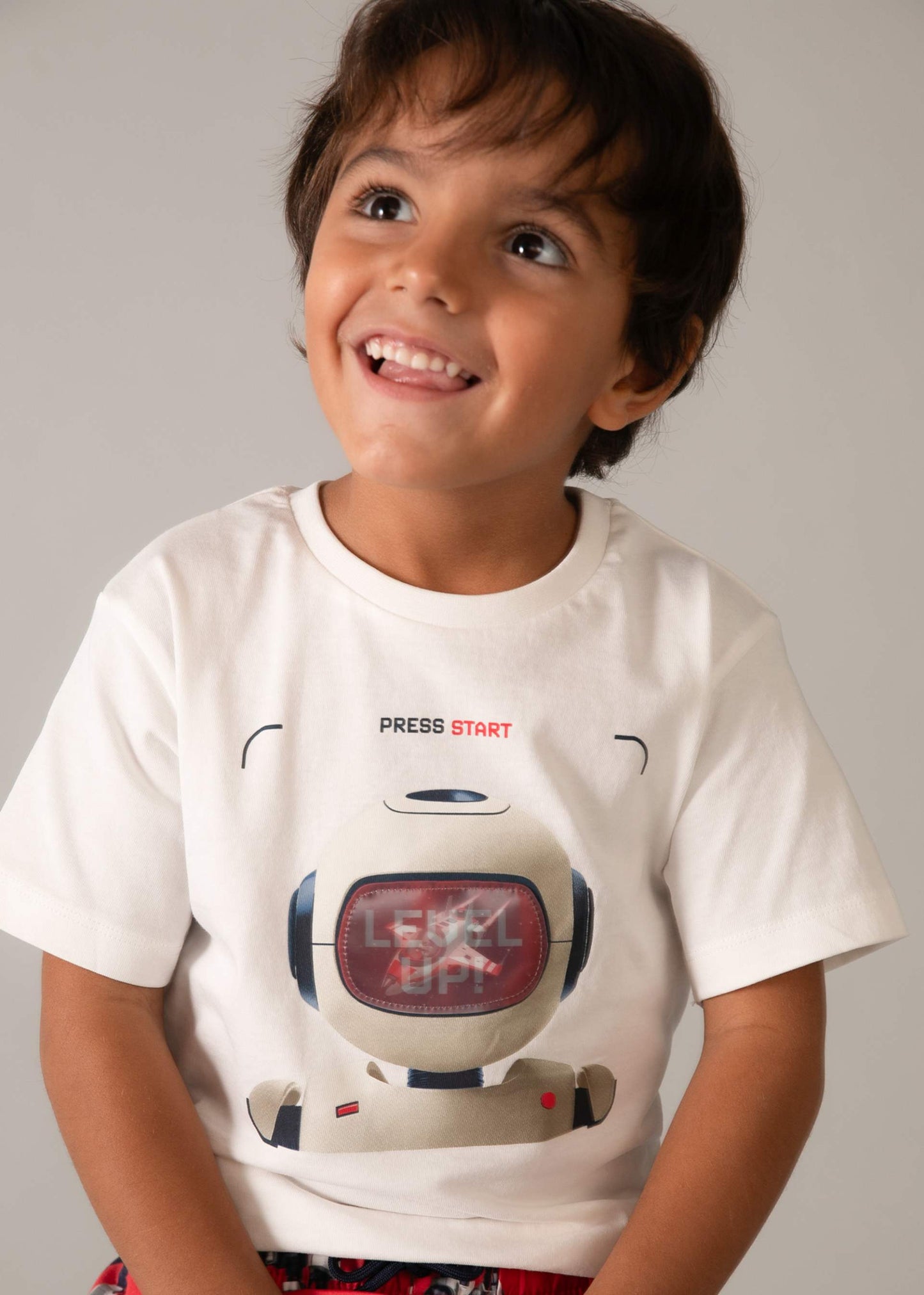 Maglietta interattiva robot bambino