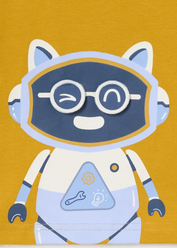 Maglietta interattiva robot neonato
