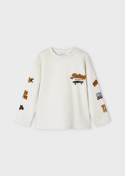 T-shirt enfant Better Cotton à manches imprimées