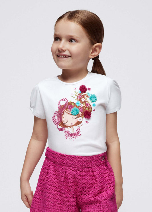 Maglietta stampata Better Cotton bambina