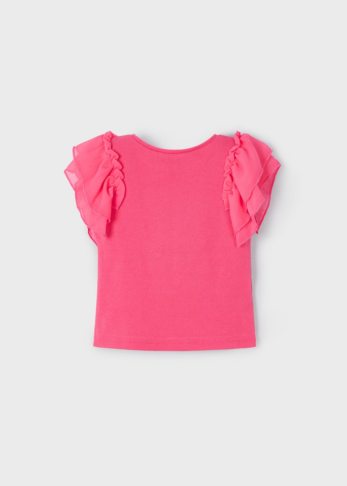 Maglietta volant chiffon bambina