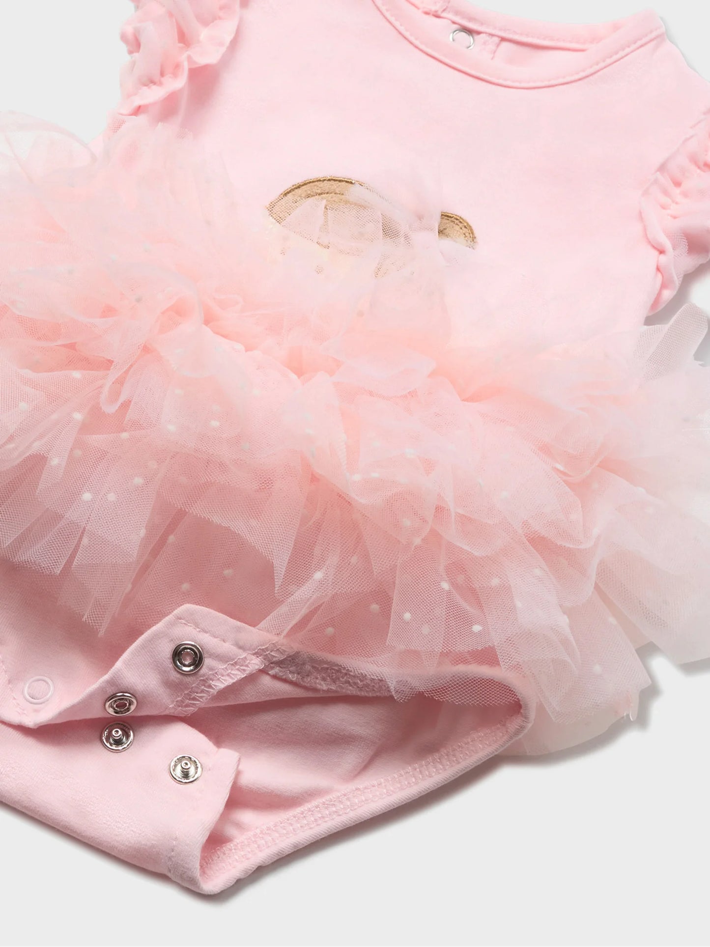 Body dettagli tulle con fascetta neonata